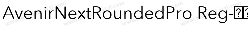 AvenirNextRoundedPro Reg字体转换